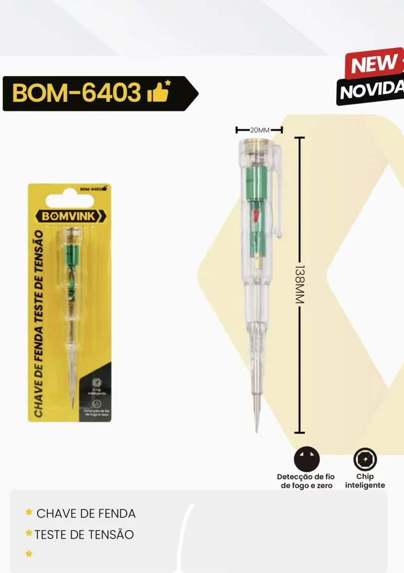 CHAVE DE FENDA - BOM-6403 CHAVE DE FENDA - BOM-6403